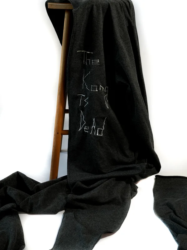 Look 2 Long Grey French Terry Cotton Sweater