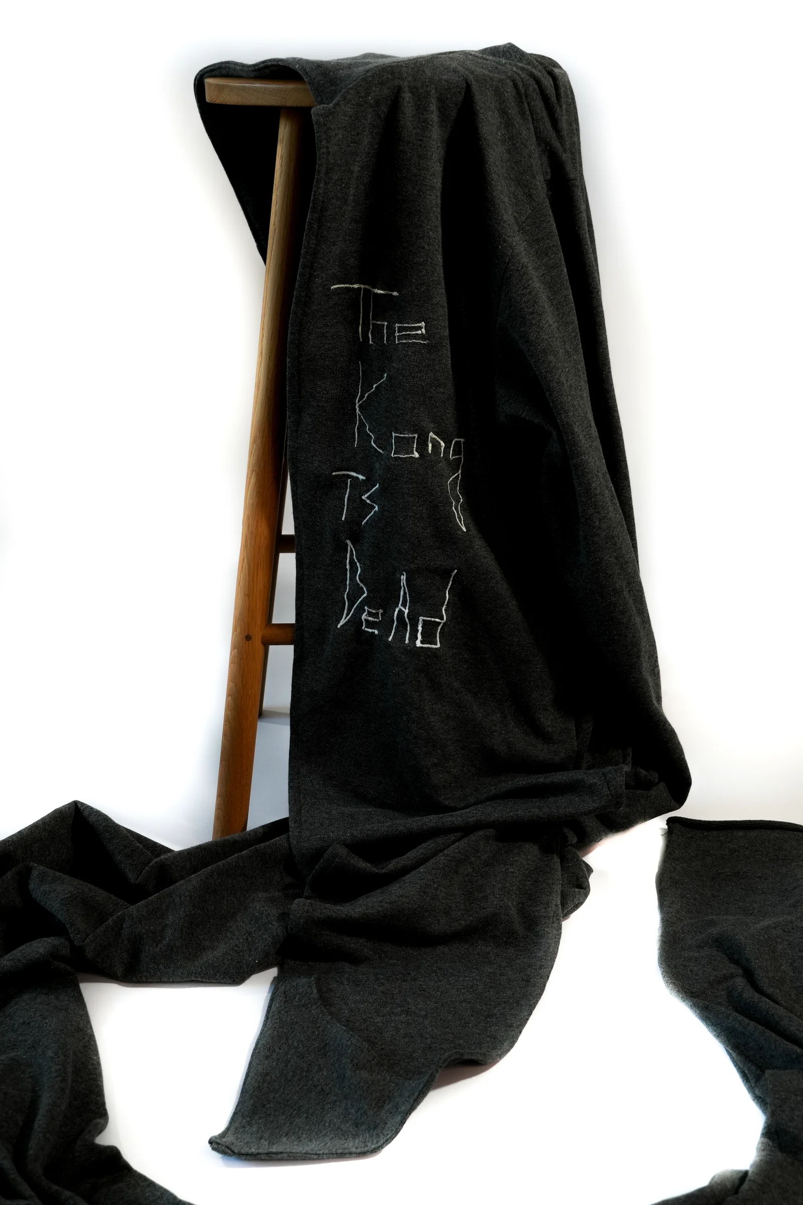 Look 2 Long Grey French Terry Cotton Sweater