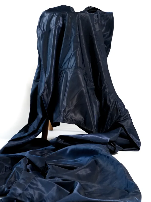 Look 1 Oversized Satin Polyamide Hoodie