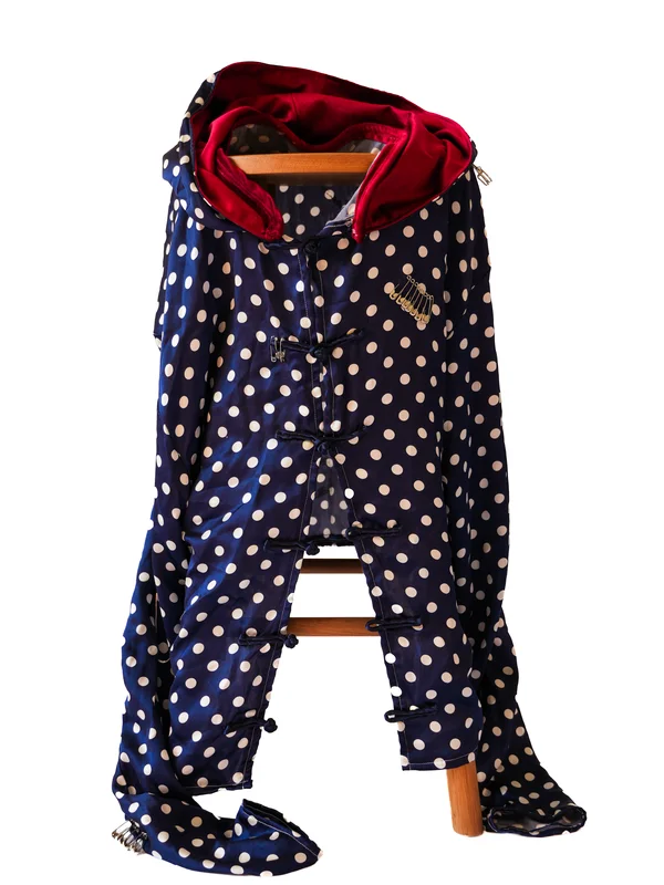 Look 3 Silk Hooded Cardigan